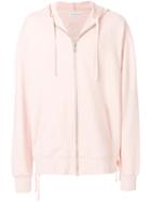 Faith Connexion Zipped Hooded Sweatshirt - Pink