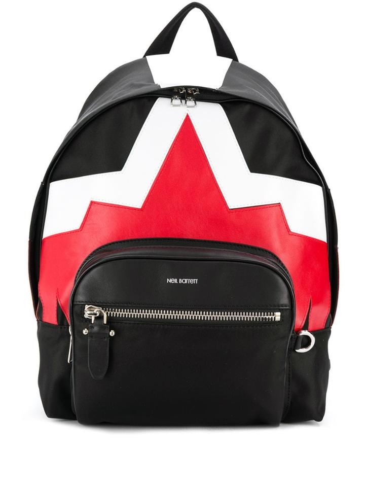 Neil Barrett Colour Block Backpack - Black