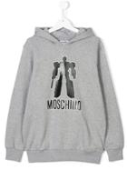 Moschino Kids Hooded Sweatshirt - Grey