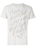 Closed - 'love' Print T-shirt - Men - Cotton - Xl, Grey, Cotton