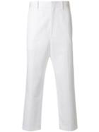 Neil Barrett Contrasting Side Panel Trousers - White