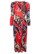 Pleats Please By Issey Miyake Printed Plissé Coat - Red