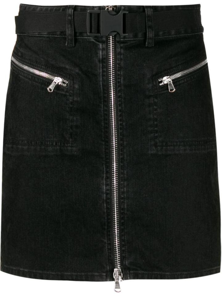 Diesel Black Gold Straight Denim Skirt