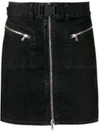 Diesel Black Gold Straight Denim Skirt