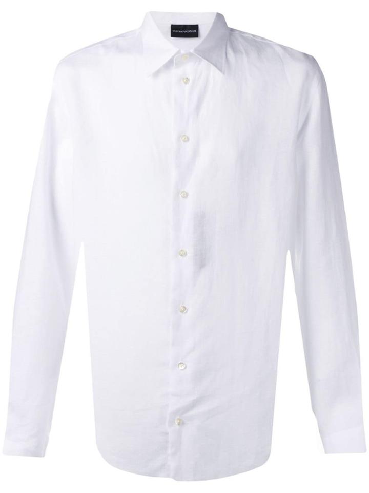 Emporio Armani Classic Button Up Shirt - White