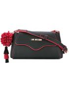 Love Moschino Pom Pom Crossbody Bag - Black