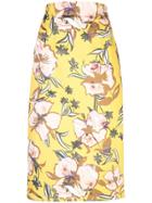 Silvia Tcherassi Mariola Floral Skirt - Yellow