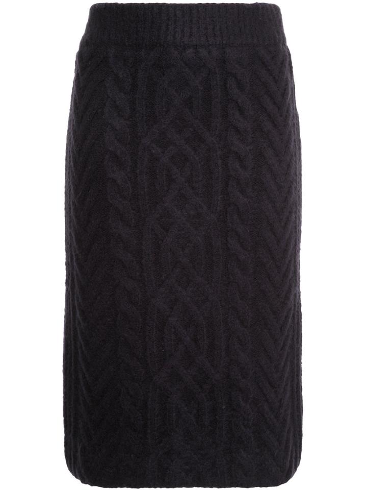 Guild Prime Cable Knit Pencil Skirt - Blue