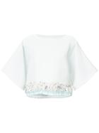 Coohem Fringed-trim Top - Blue