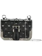Red Valentino Star Stud Crossbody Bag, Women's, Black, Leather/metal (other)