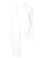 The Row Scarf Jumper - White