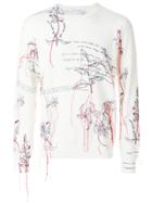 Alexander Mcqueen Explorer Thread Sweater - White