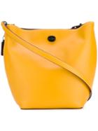 Coach - Logo Tag Crossbody Bag - Women - Leather - One Size, Yellow/orange, Leather