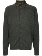 Kolor Embellished Collar Cardigan - Grey