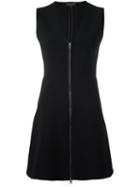 Rag & Bone Zipped V-neck Dress, Women's, Size: 4, Black, Silk/nylon/spandex/elastane/viscose