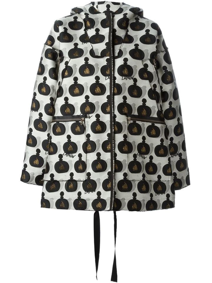 Lanvin Bottle Print Rain Coat