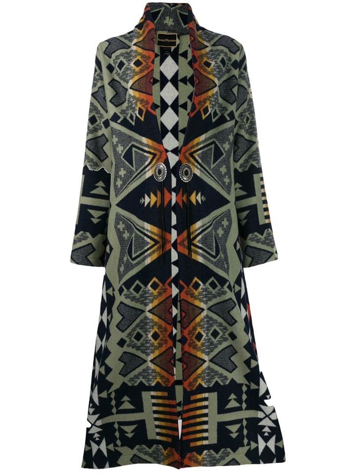 Jessie Western Water Arrow Long Coat - Blue