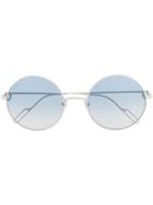 Cartier Round Gradient Sunglasses - Silver
