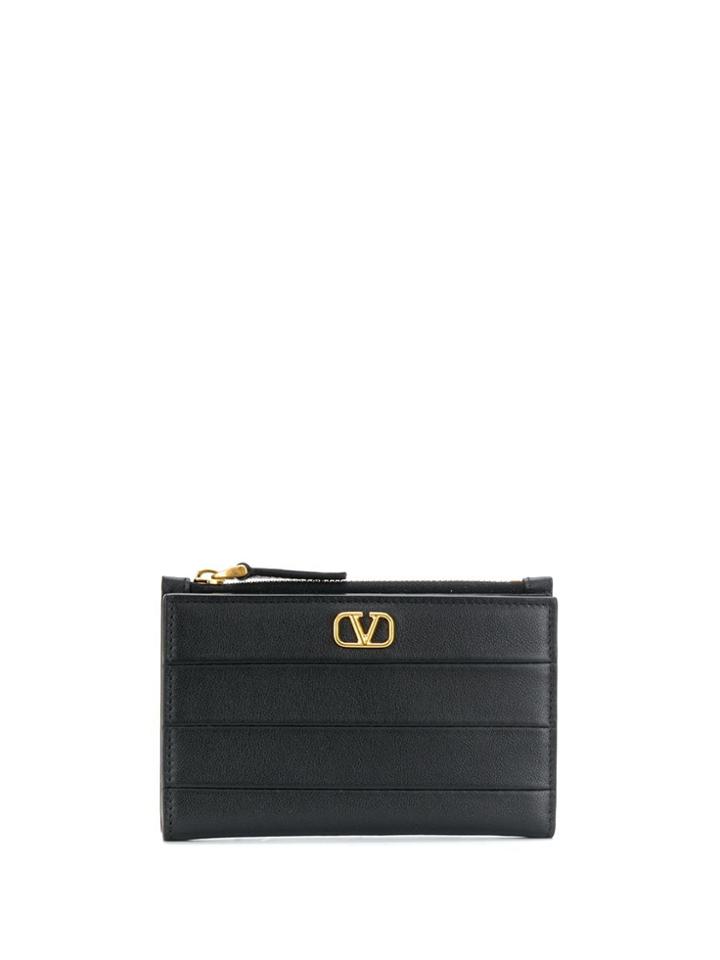 Valentino Valentino Garavani Panelled Vlogo Wallet - Black