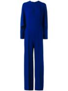Stella Mccartney Loop Front Jumpsuit, Women's, Size: 40, Blue, Spandex/elastane/acetate/viscose