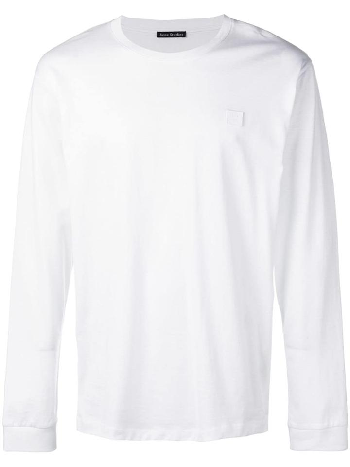 Acne Studios Long Sleeve T-shirt - White