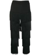 Marc Ellis All-over Fringe Trousers - Black