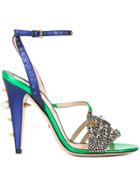 Gucci Embellished Sandals - Green