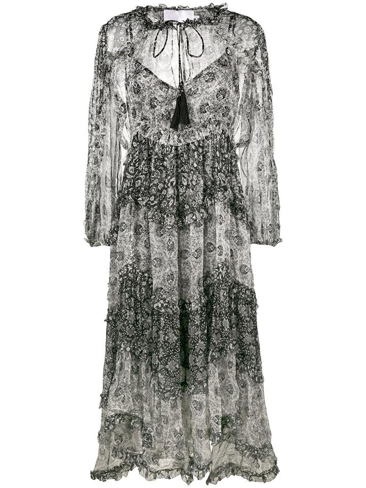 Zimmermann - Divinity Ruffle Resort Dress - Women - Polyester/spandex/elastane - 2, Black, Polyester/spandex/elastane