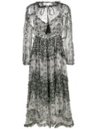 Zimmermann - Divinity Ruffle Resort Dress - Women - Polyester/spandex/elastane - 2, Black, Polyester/spandex/elastane