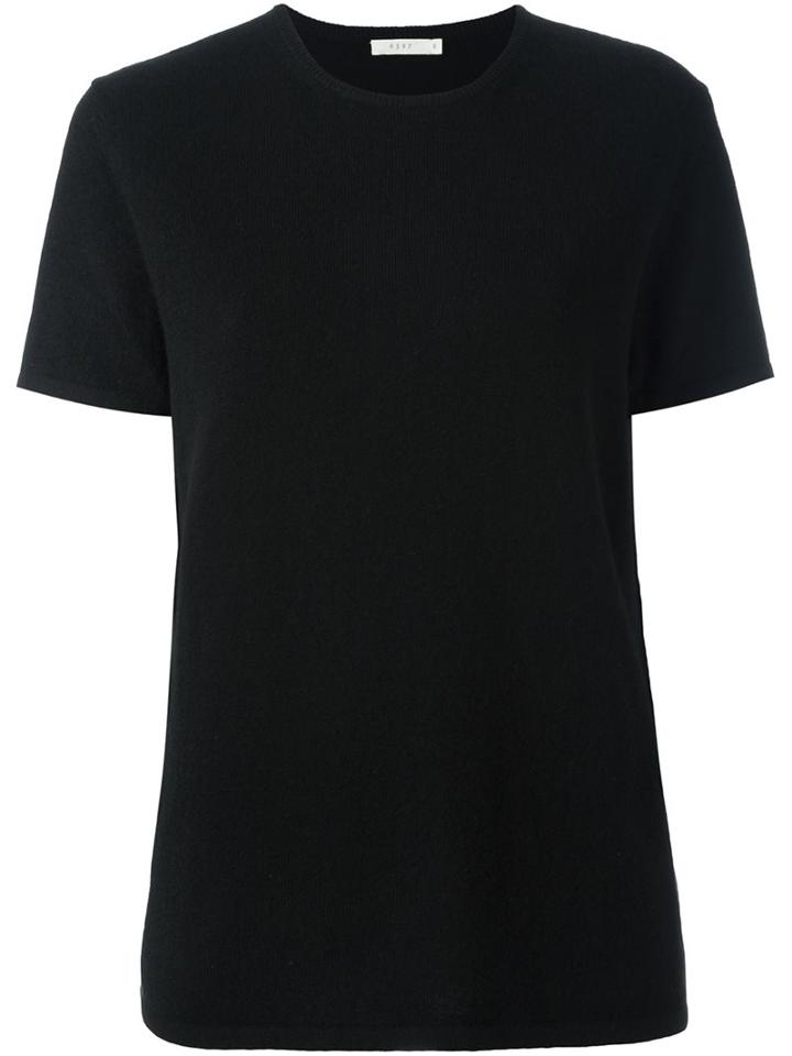 6397 'cashmere Boy' Knit T-shirt, Size: Small, Black, Cashmere