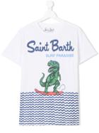 Mc2 Saint Barth Kids Teen Surf Paradise Print T-shirt - White