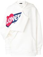 Botter Foldover Slogan Hoodie - White