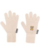 Moschino Teddy Patch Gloves - Brown