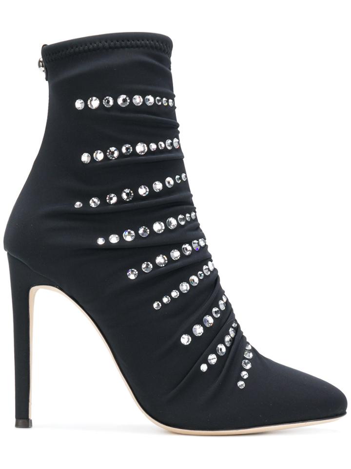Giuseppe Zanotti Design The Dazzing Celeste Boots - Black