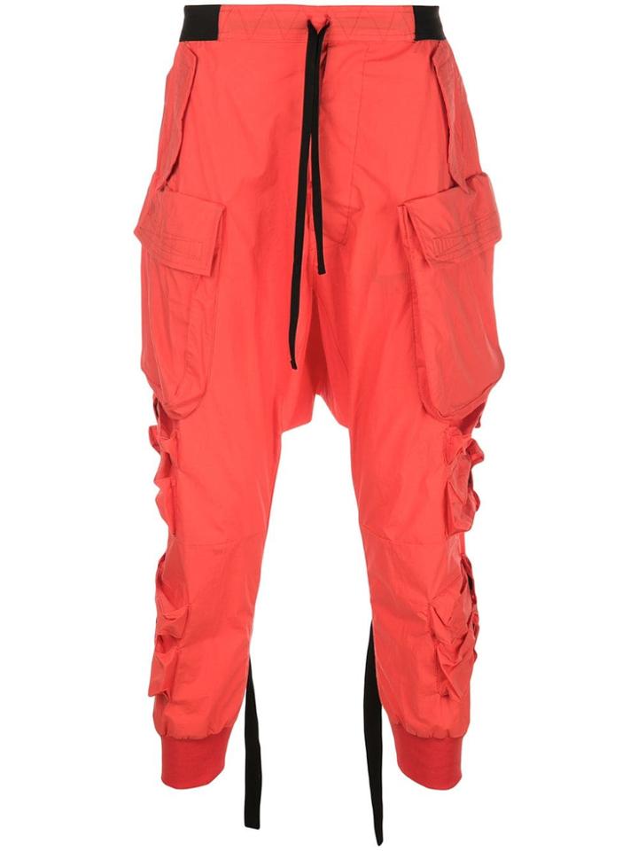 Unravel Project Regular Cargo Trousers - Orange