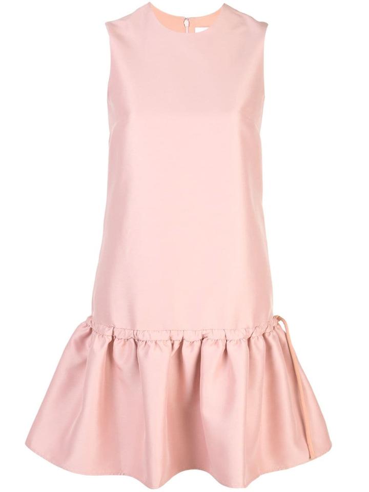 Victoria Victoria Beckham Tie Waist Flounce Dress - Pink