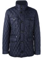 Hackett Quilted Jacket, Men's, Size: Small, Blue, Nylon/polyester
