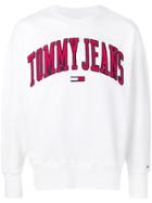 Tommy Jeans Oversized Logo Sweatshirt - White