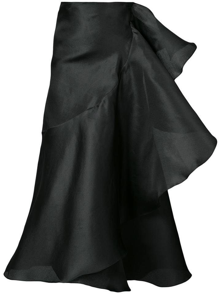 Juan Carlos Obando Tea Wrap Skirt - Black