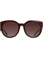 Burberry Eyewear Round Frame Sunglasses - Red