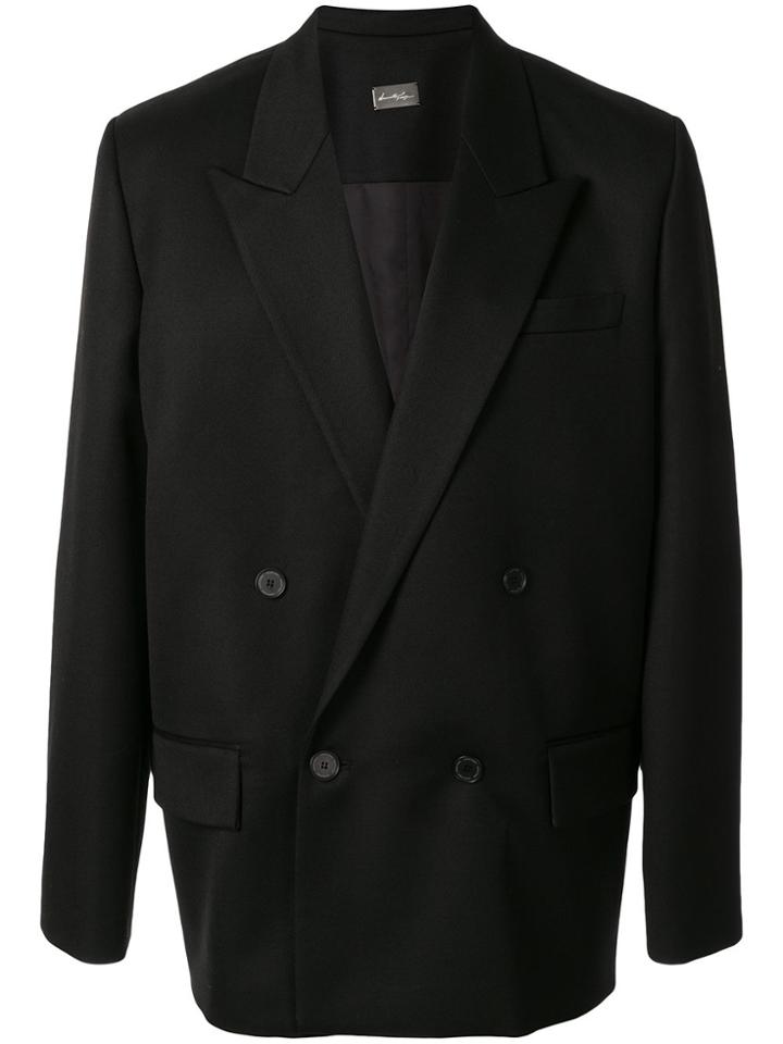 Necessity Sense Kin Double-breasted Blazer - Black