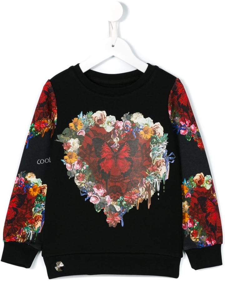 Philipp Plein Kids 'dreamin Gal' Sweatshirt, Girl's, Size: 10 Yrs, Black