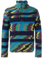 Missoni Zig-zag Pattern Sweater, Men's, Size: Small, Blue, Cashmere/wool