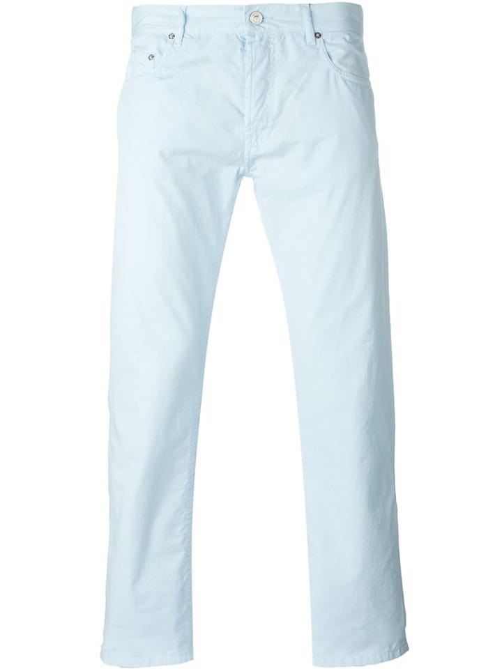 Kenzo Classic Chinos, Men's, Size: 28, Blue, Cotton