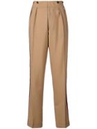 No21 Striped Tailored Trousers - Nude & Neutrals