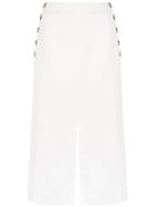 Nk Collection Midi Skirt - White
