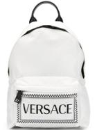 Versace Printed Classic Backpack - White