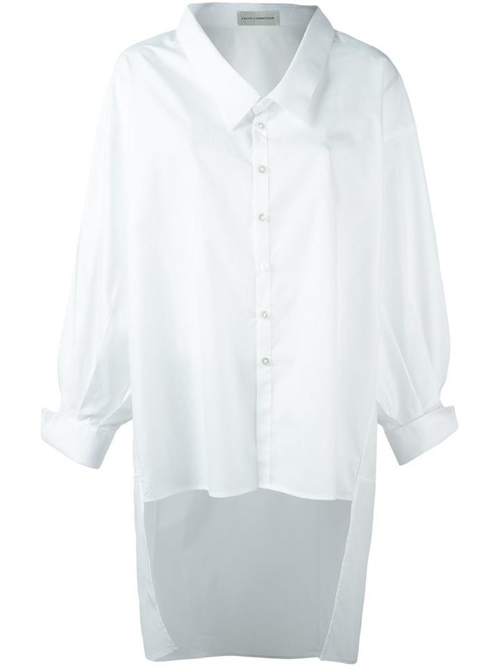 Faith Connexion Oversized Shirt, Women's, Size: 34, White, Cotton
