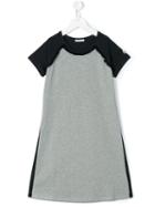 Moncler Kids - Bicolour T-shirt Dress - Kids - Cotton/spandex/elastane - 8 Yrs, Girl's, Blue