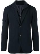 Emporio Armani Layered Track Top And Blazer - Blue